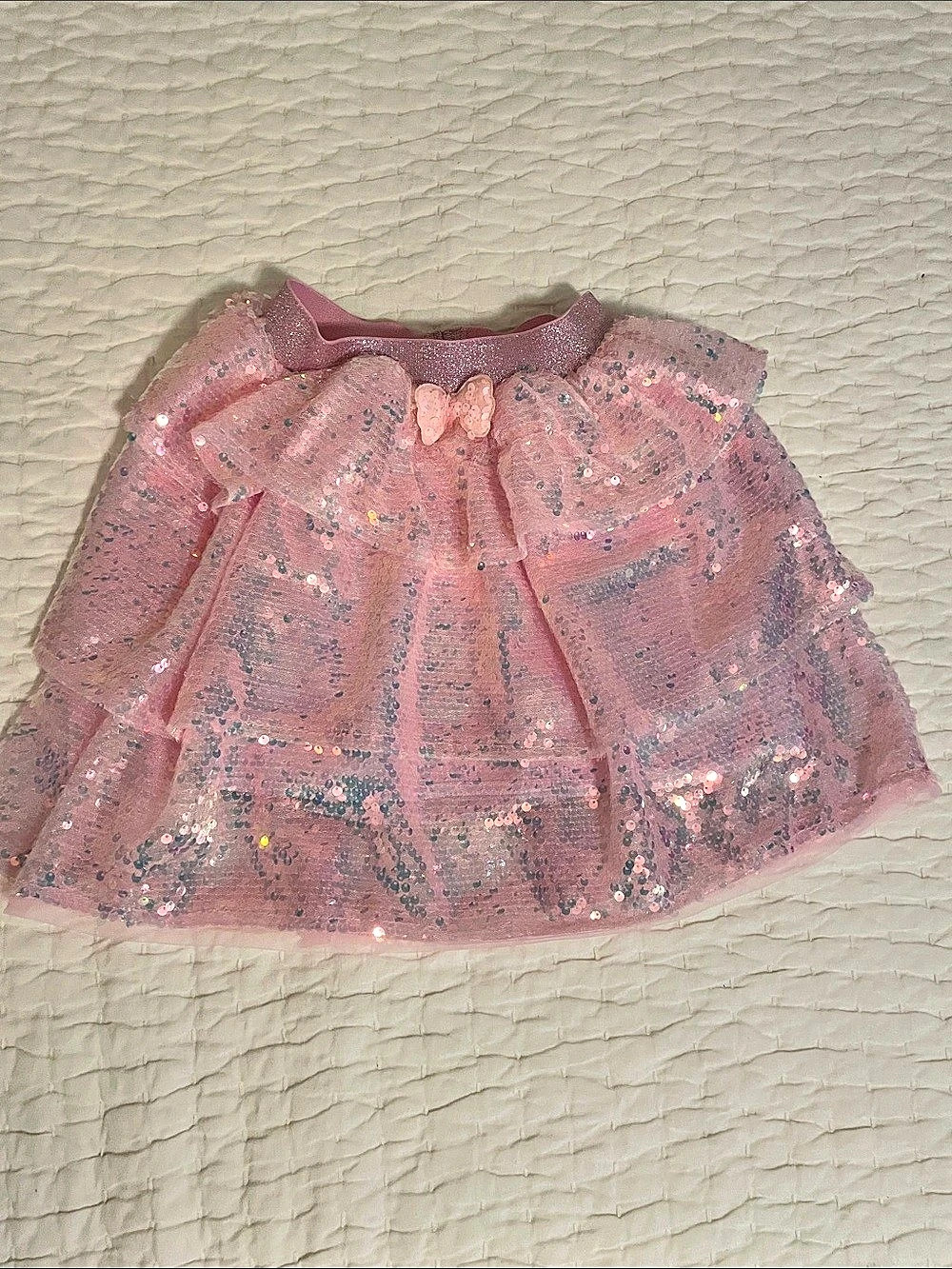Lola + the Boys Girls' Pink Sequin Skirt Size 10